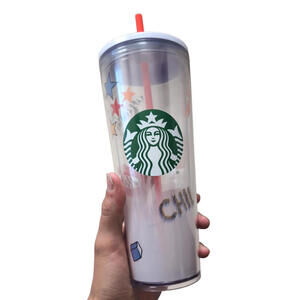 Starbucks Summer 2020 Retro Graffiti White Back to School Venti 24oz Tumbler